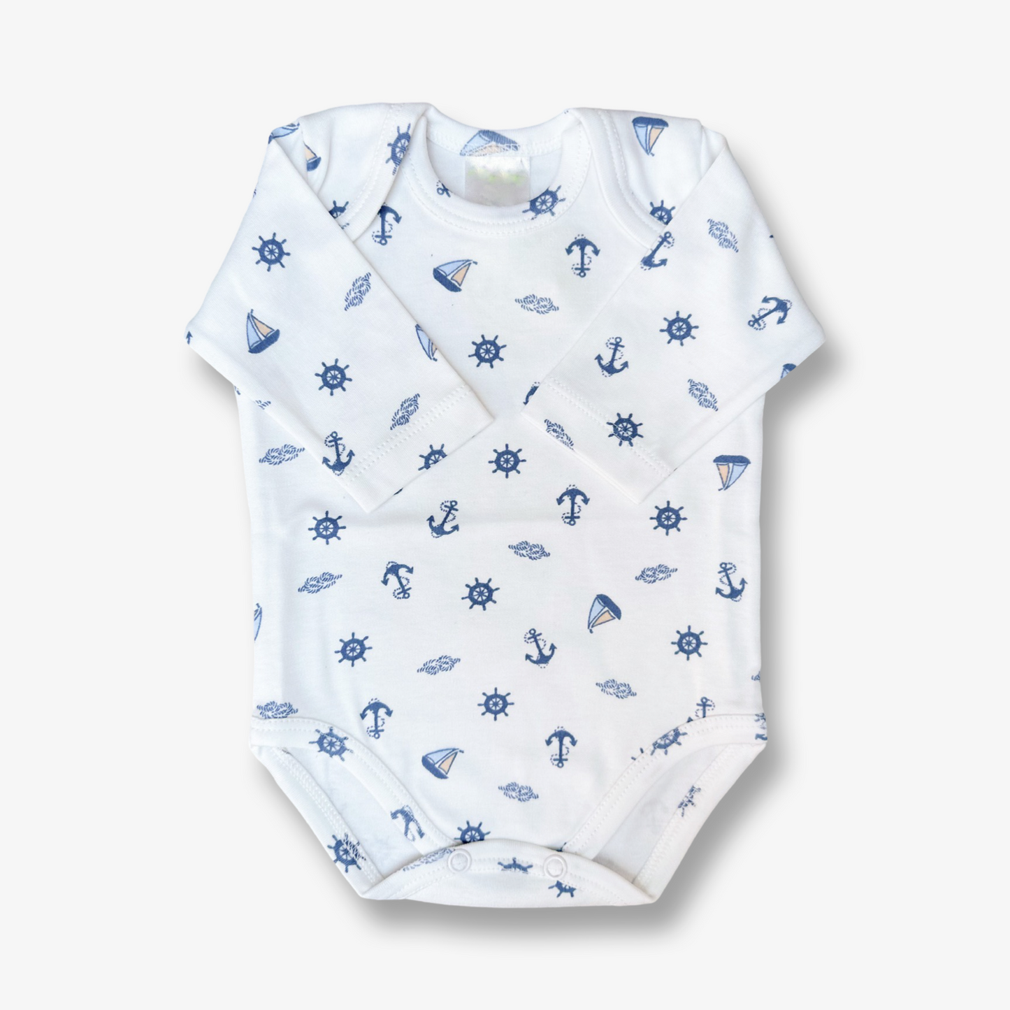 Body hipoalergénico en algodón pima Marinero