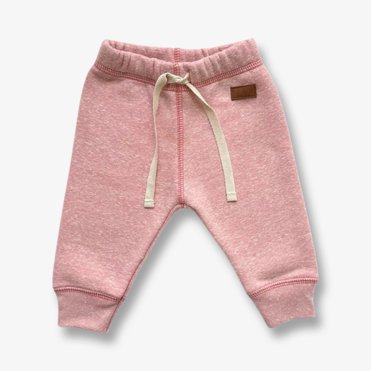 Pantalón afranelado en tono Rosa Melange