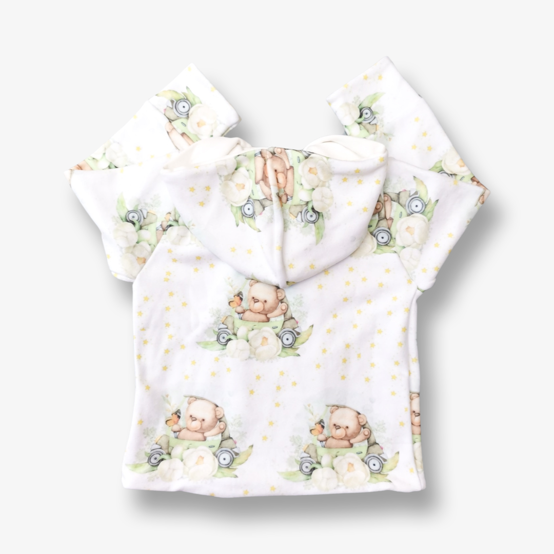 Chaqueta en Micropolar Ositos y Estrellas talla 18 a 24 meses