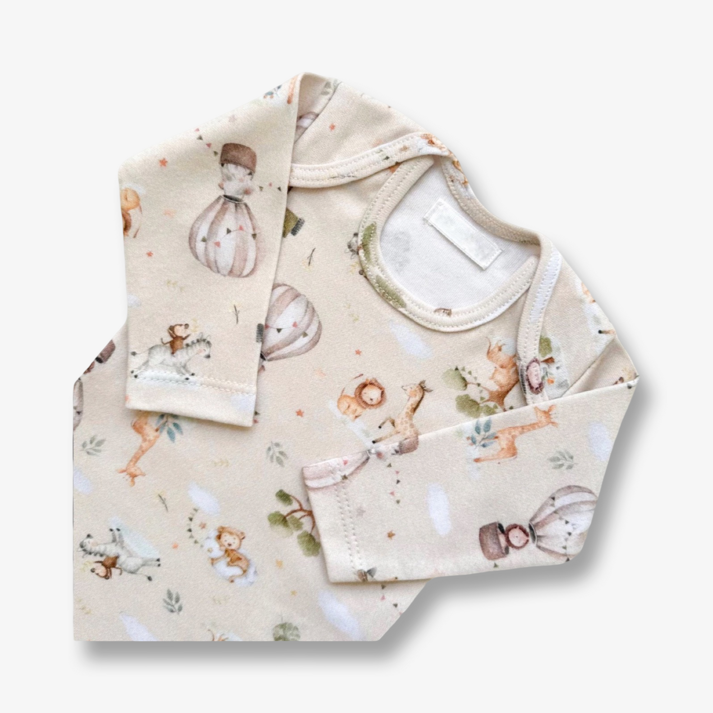 Body hipoalergénico en algodón Pima globos y aviones