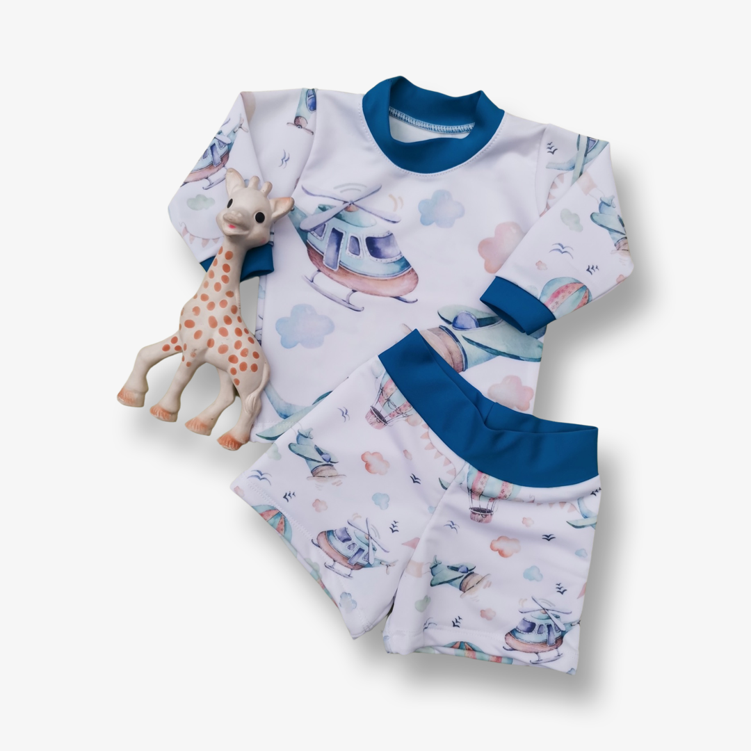 Traje de baño 2 piezas con filtro UV 0 a 3 meses