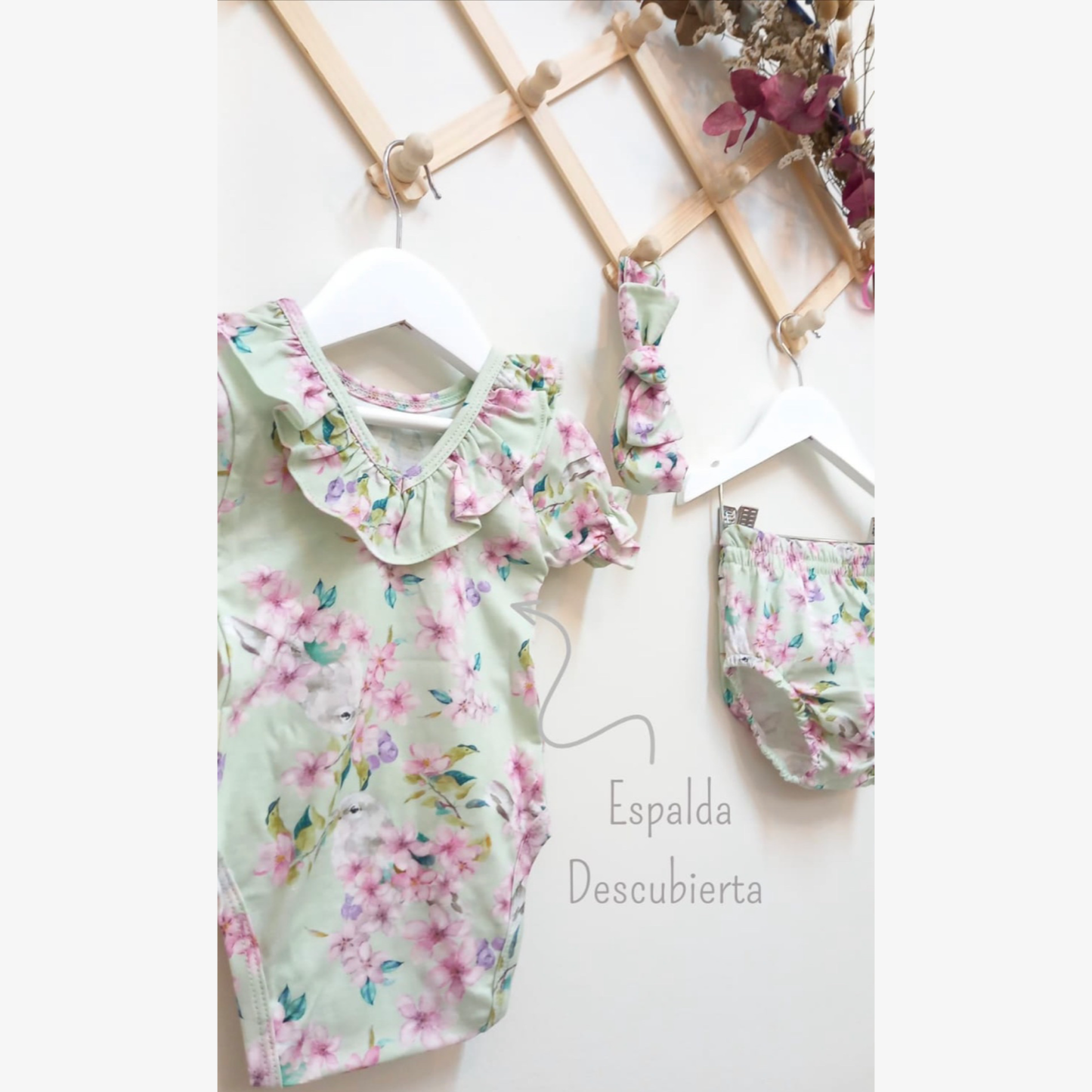 Conjunto Antonella tono Verde Agua