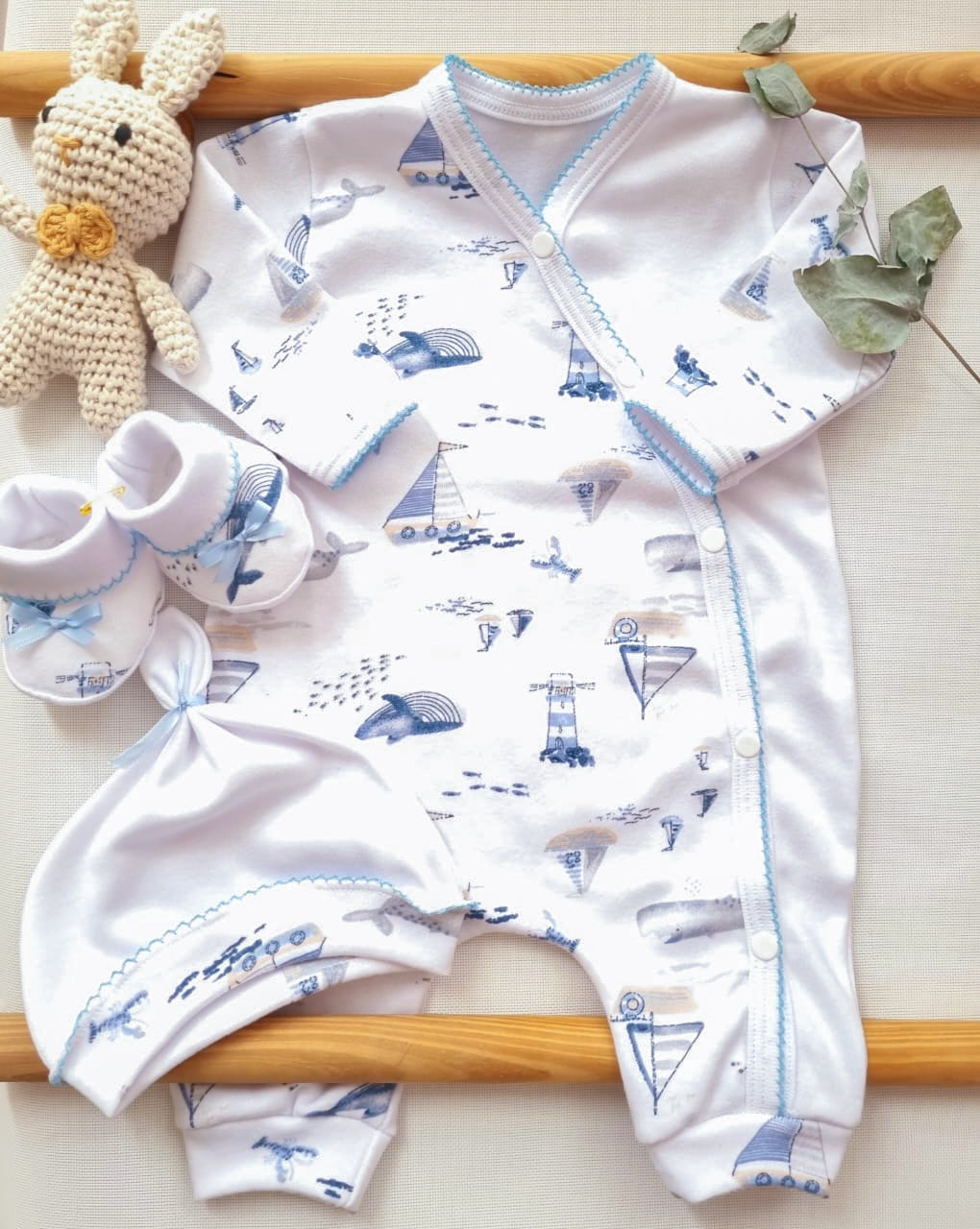 Conjunto recién nacido Marinero