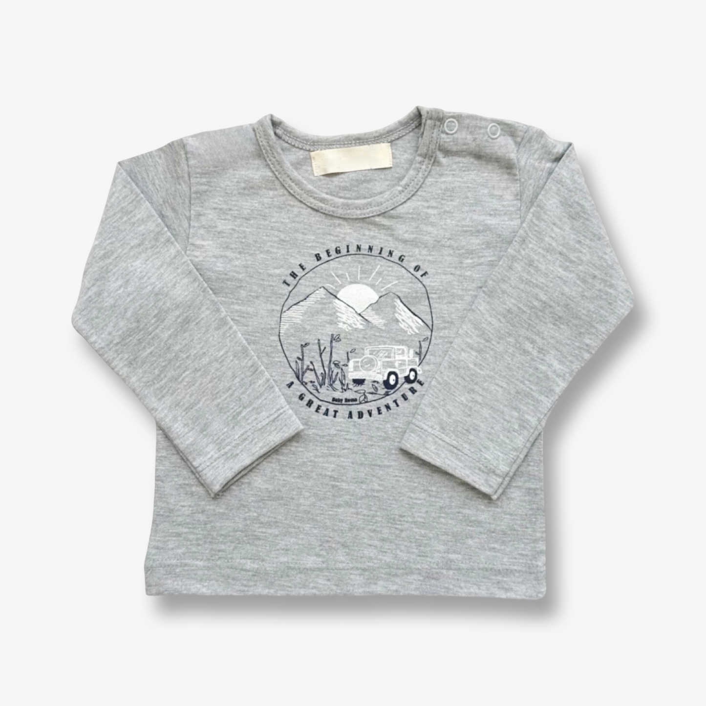 Polera adventure tono gris