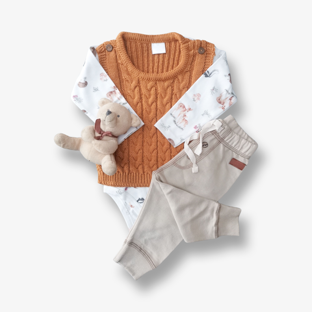 Sweater hipoalergénico Noah tono Caramelo