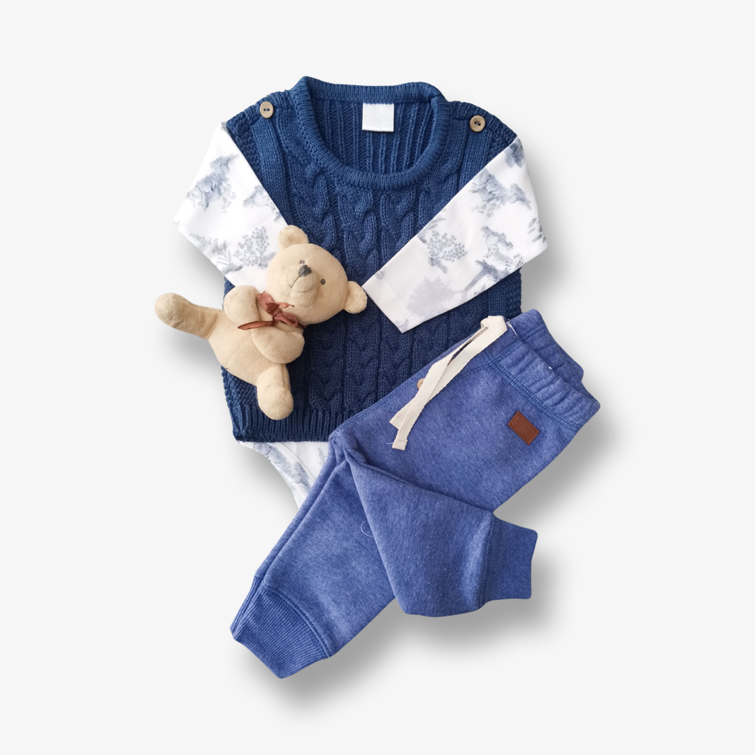 Sweater hipoalergénico Noah tono azul