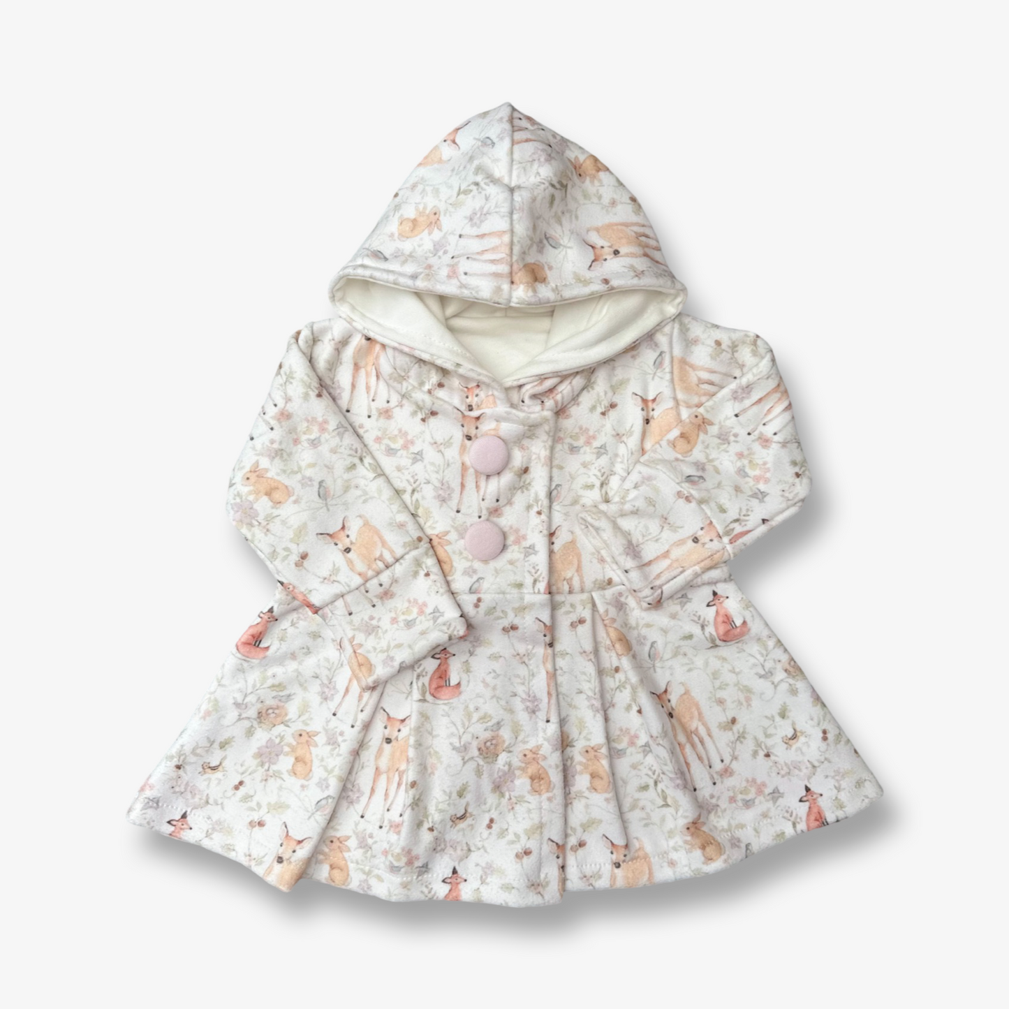 Chaqueta micropolar estampado naturaleza bambi