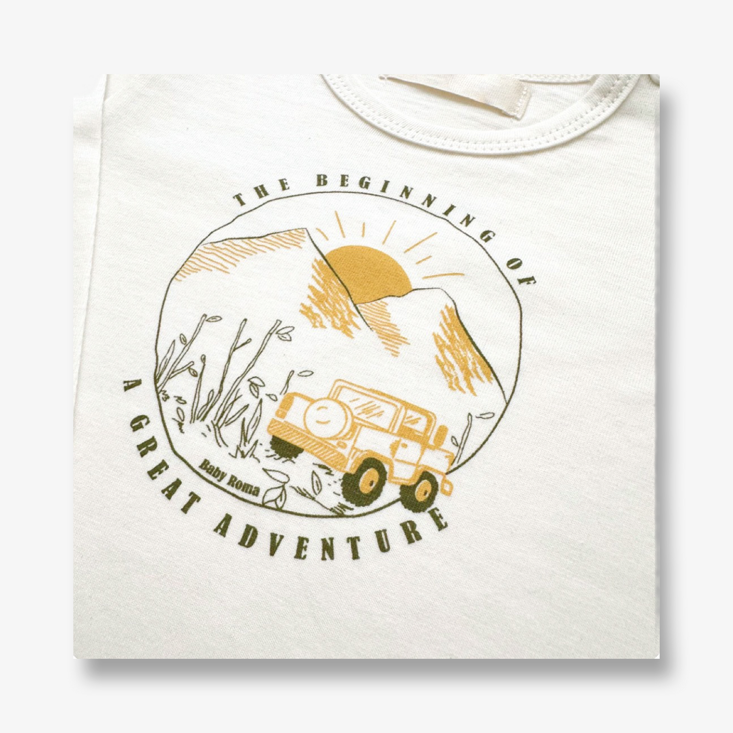 Polera tono crudo Adventure