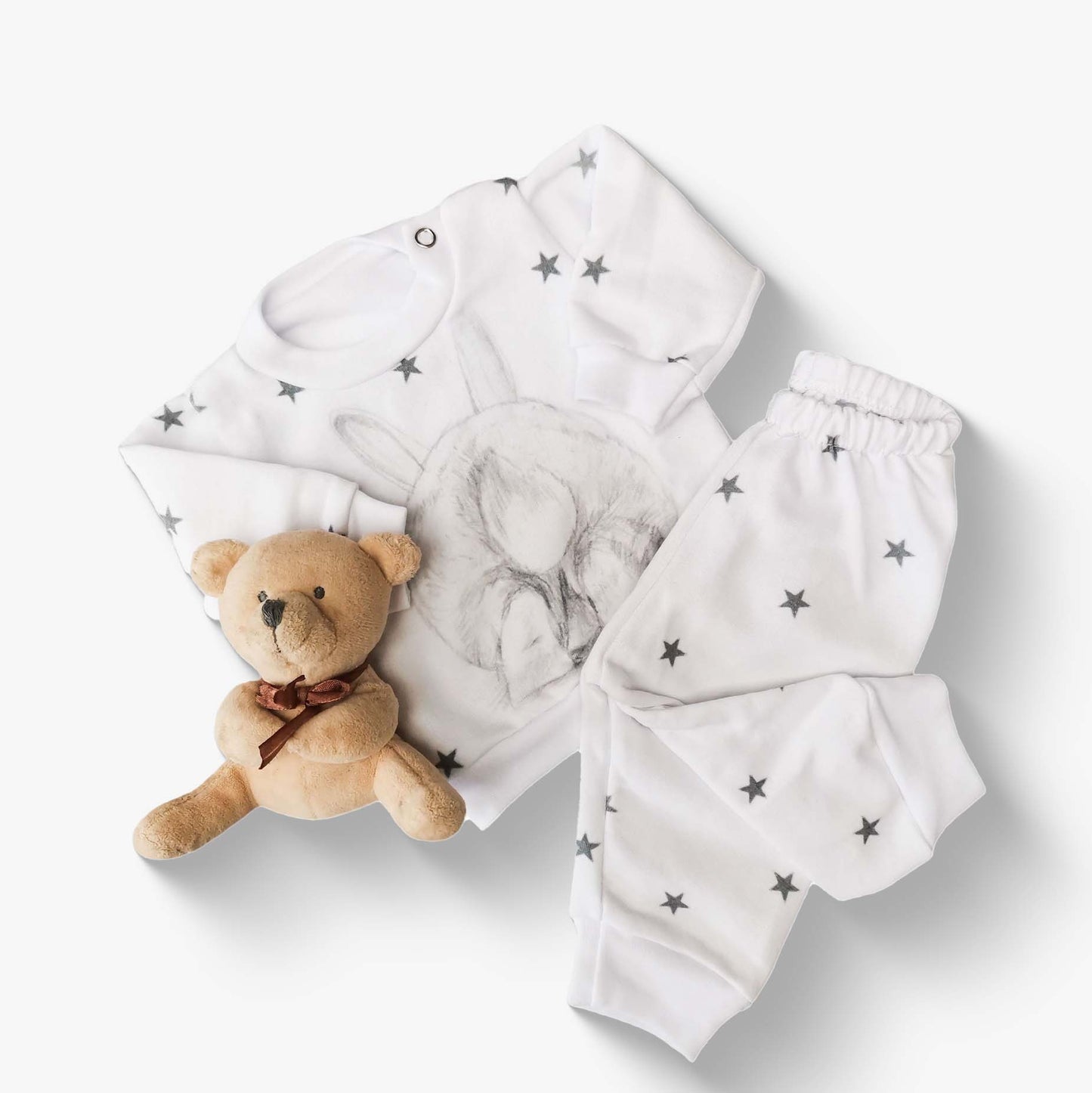 Conjunto Buzo Conejo y Estrellas