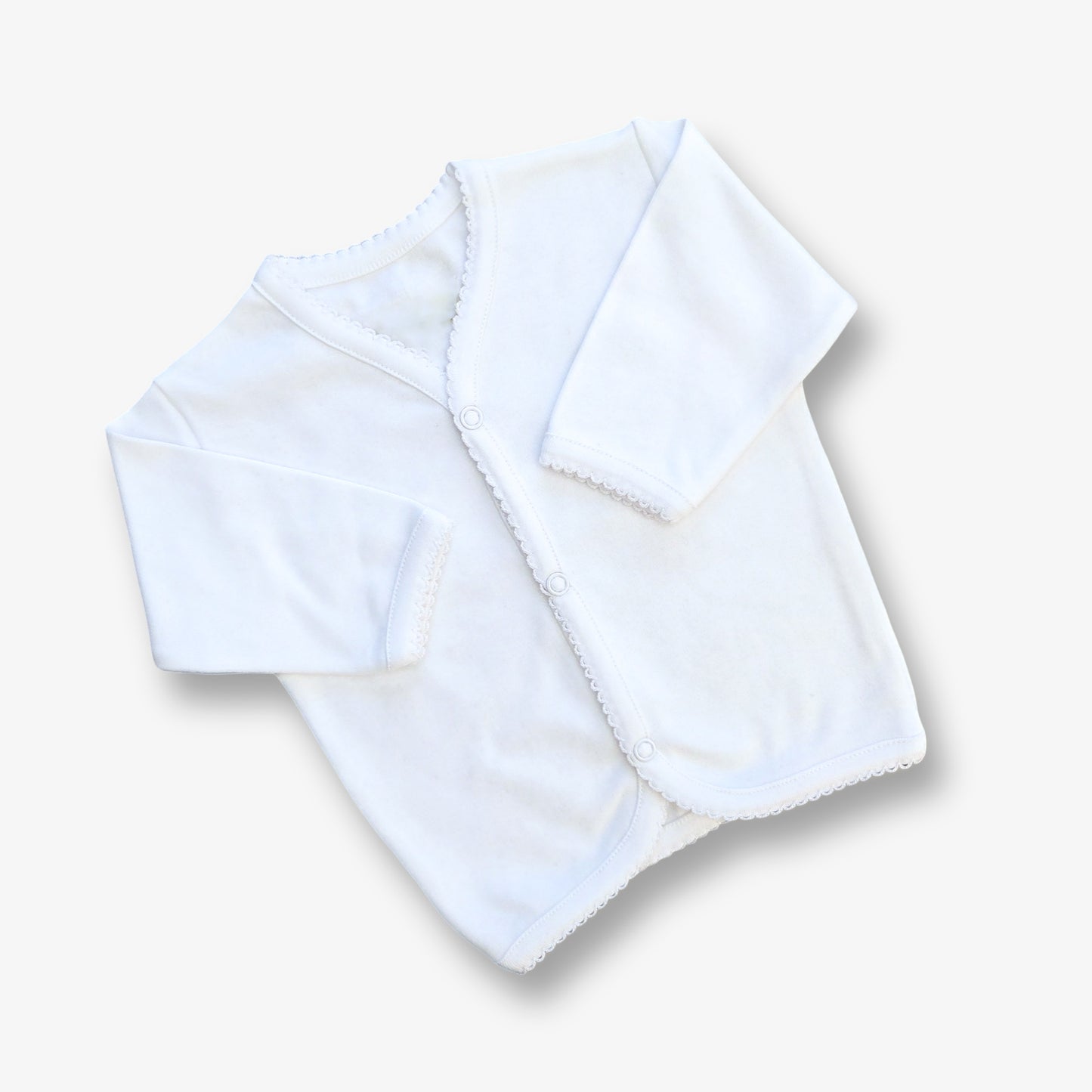 Camisa hipoalergénica en algodón pima 0 a 3 meses