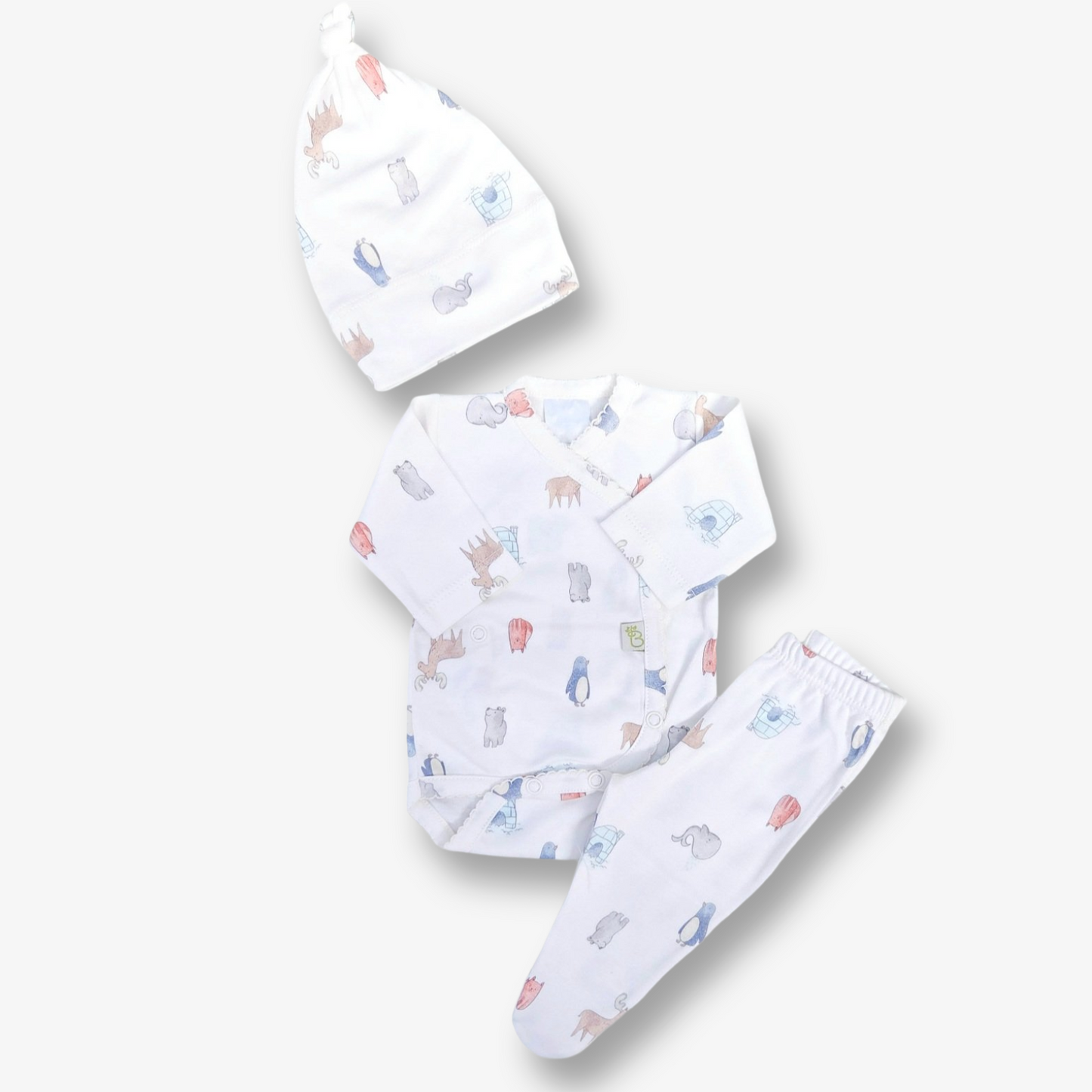 Prematuro Ajuar hipoalergénico en algodón pima