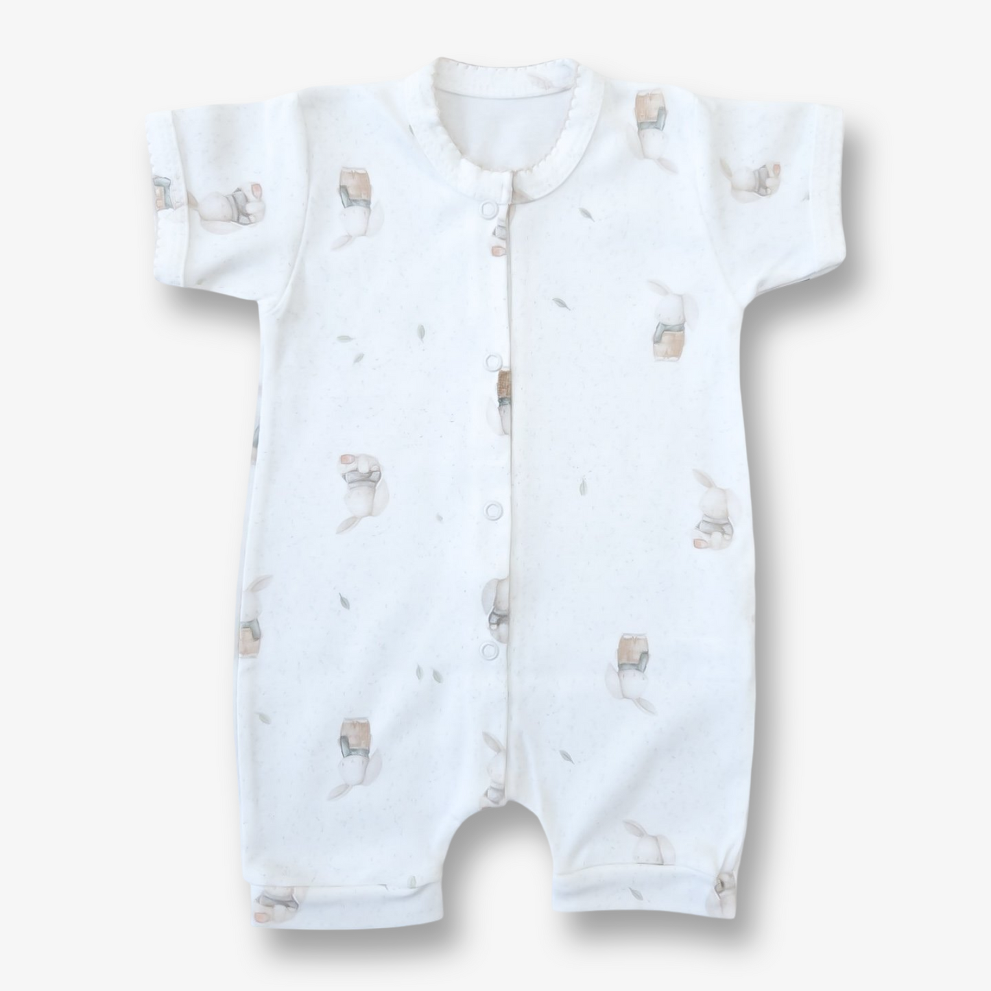 Enterito hipoalergénico algodón pima tipo bermuda 0 a 3 meses