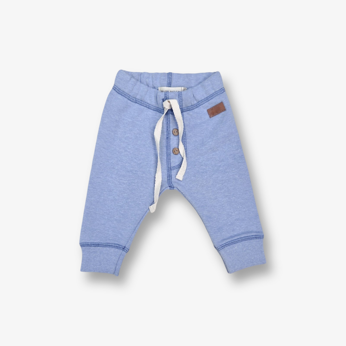 Pantalón algodón rústico azul melange