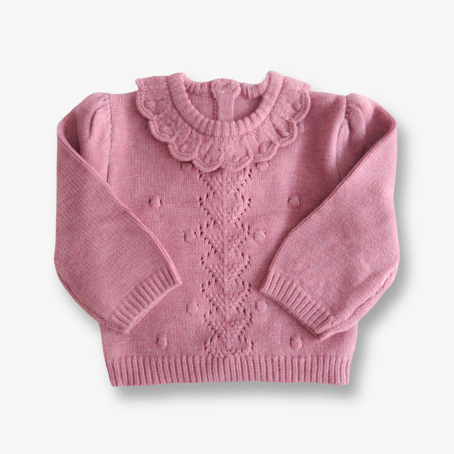 Sweater Español color ciruela con cuello