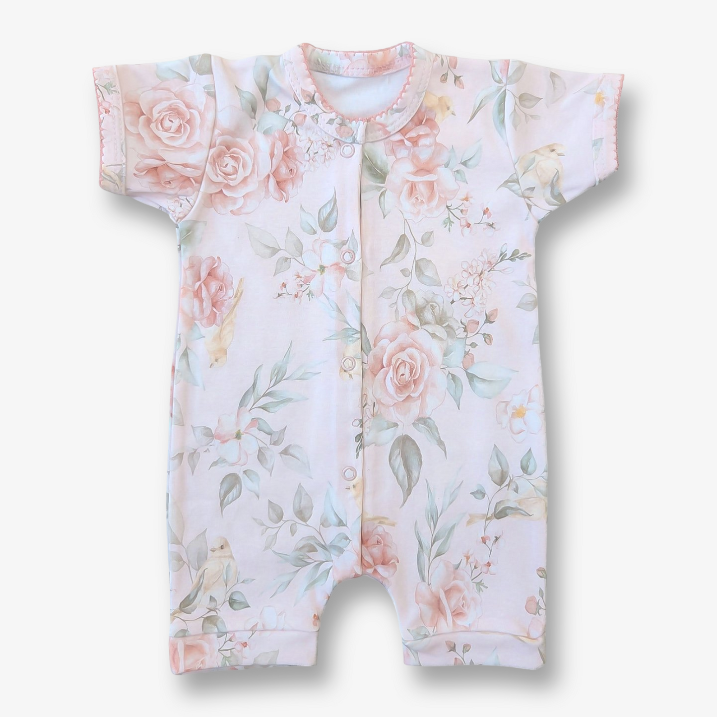 Enterito hipoalergénico algodón pima tipo bermuda 0 a 3 meses