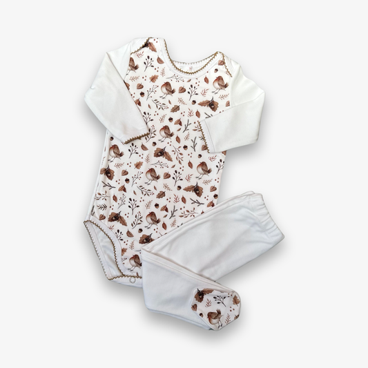 Conjunto hojas de otoño 12 a 18 meses