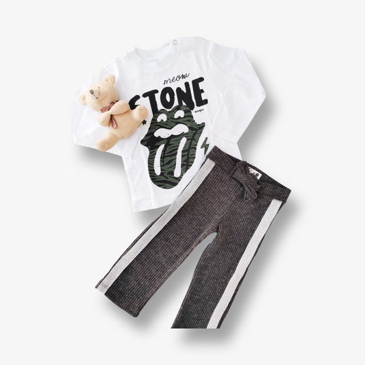 Polera rolling stone 9 a 12 meses