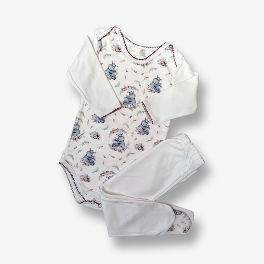 Conjunto Mamá Hipopótamo 12 a 18 meses