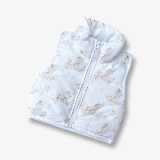Chaqueta sin mangas bebé elefante