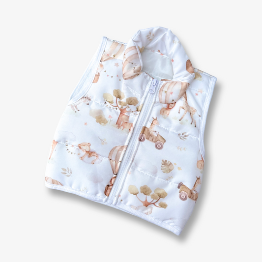 Chaqueta sin mangas safari