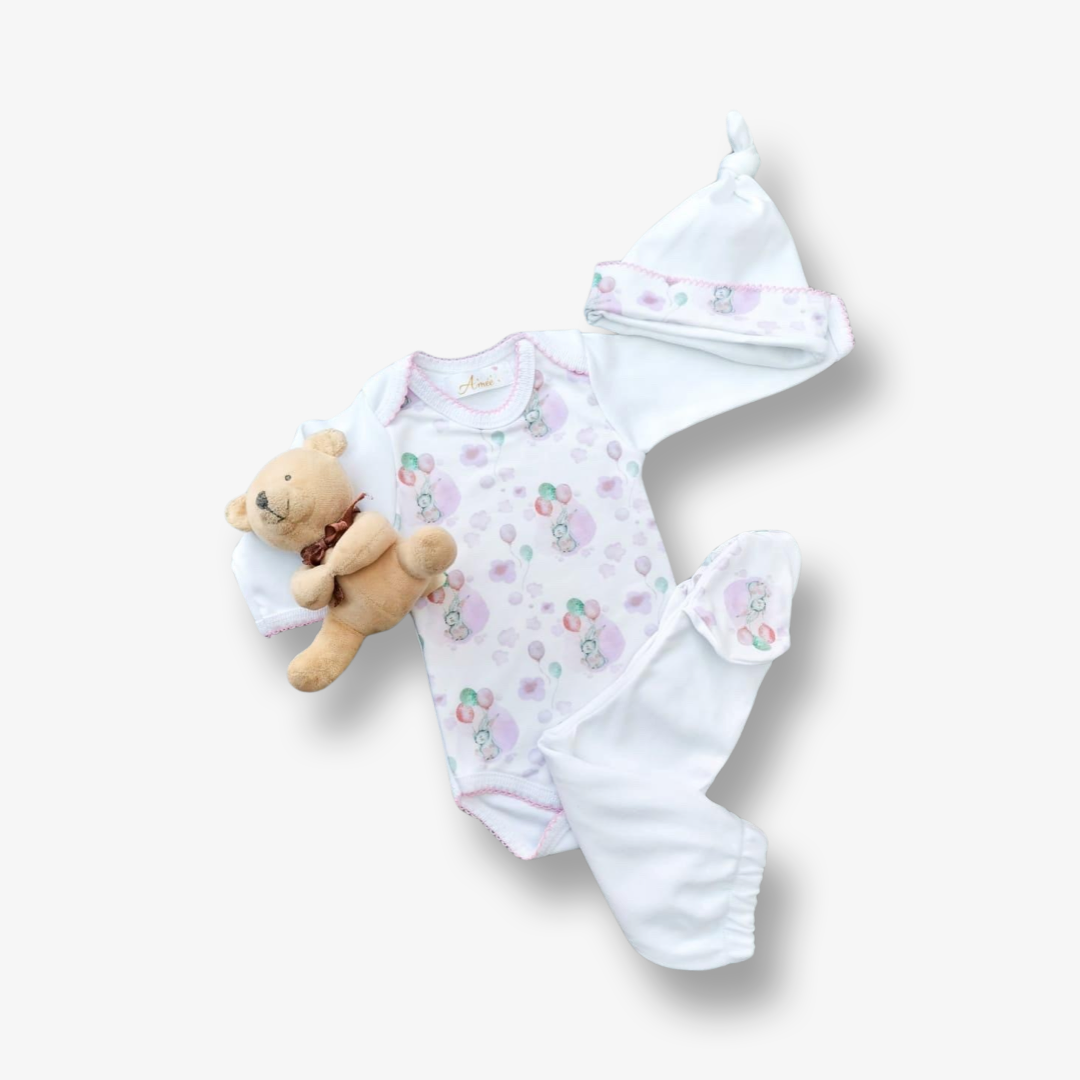 Ajuar 3 piezas talla 0 a 3 meses