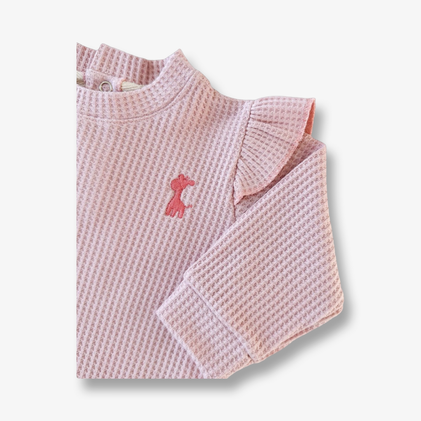Polerón en algodón panal tono Rosa