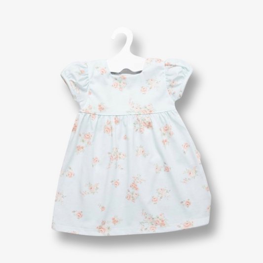 Vestido estampado flor durazno