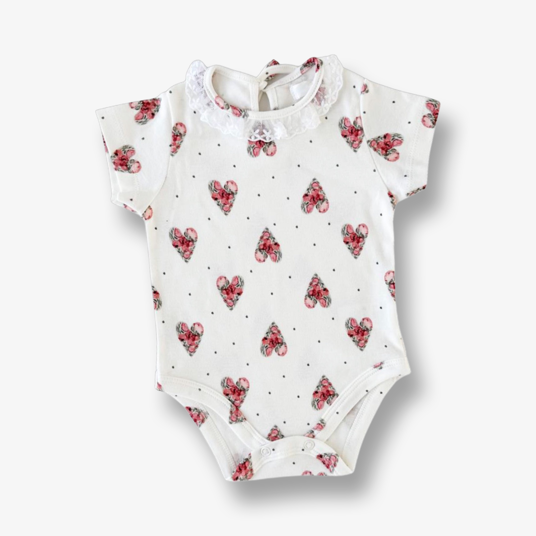 Body hipoalergénico algodón pima con cuello
