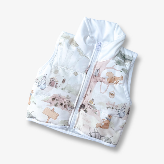 Chaqueta sin mangas bosque encantado