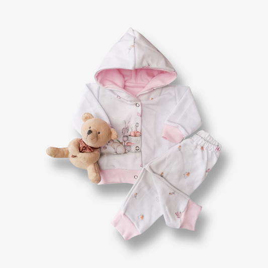 Conjunto Buzo Conejos y Zanahorias talla Rn