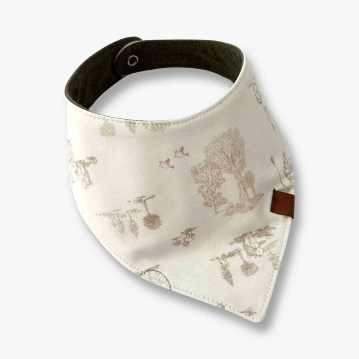 Babero bandana reversible triple capa