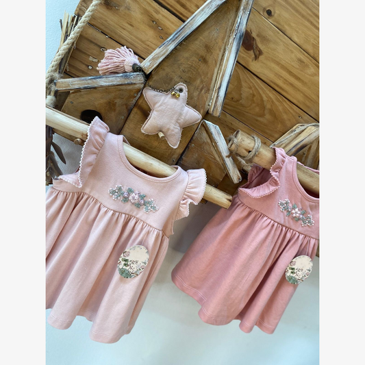 Vestido Matilda Rosa claro 24 meses