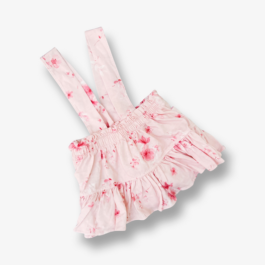 Falda con tirantes talla 3 a 6 meses