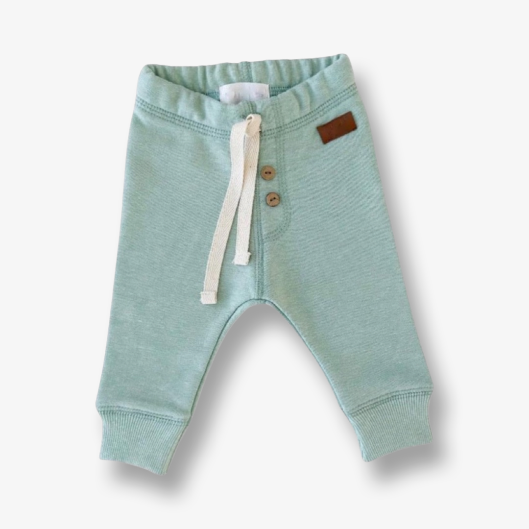 Pantalón algodón rústico menta