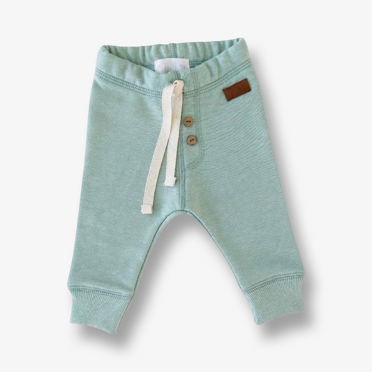 Pantalón algodón rústico menta