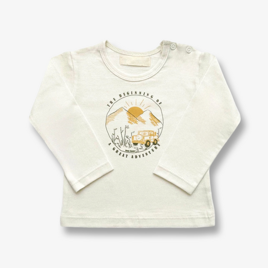 Polera tono crudo Adventure