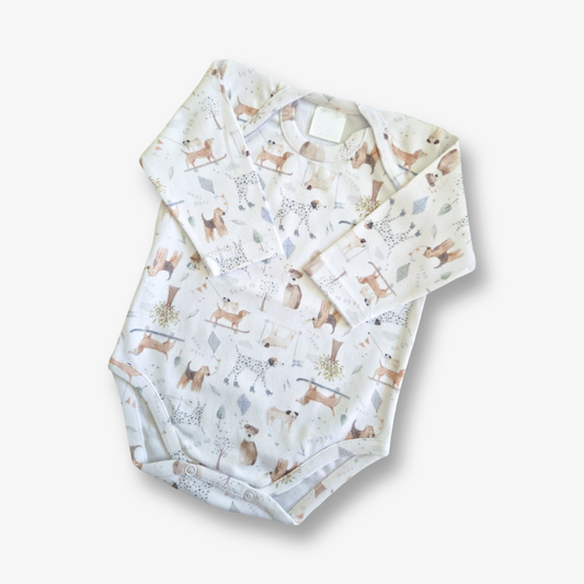 Body estampado hipoalergénico en algodón pima