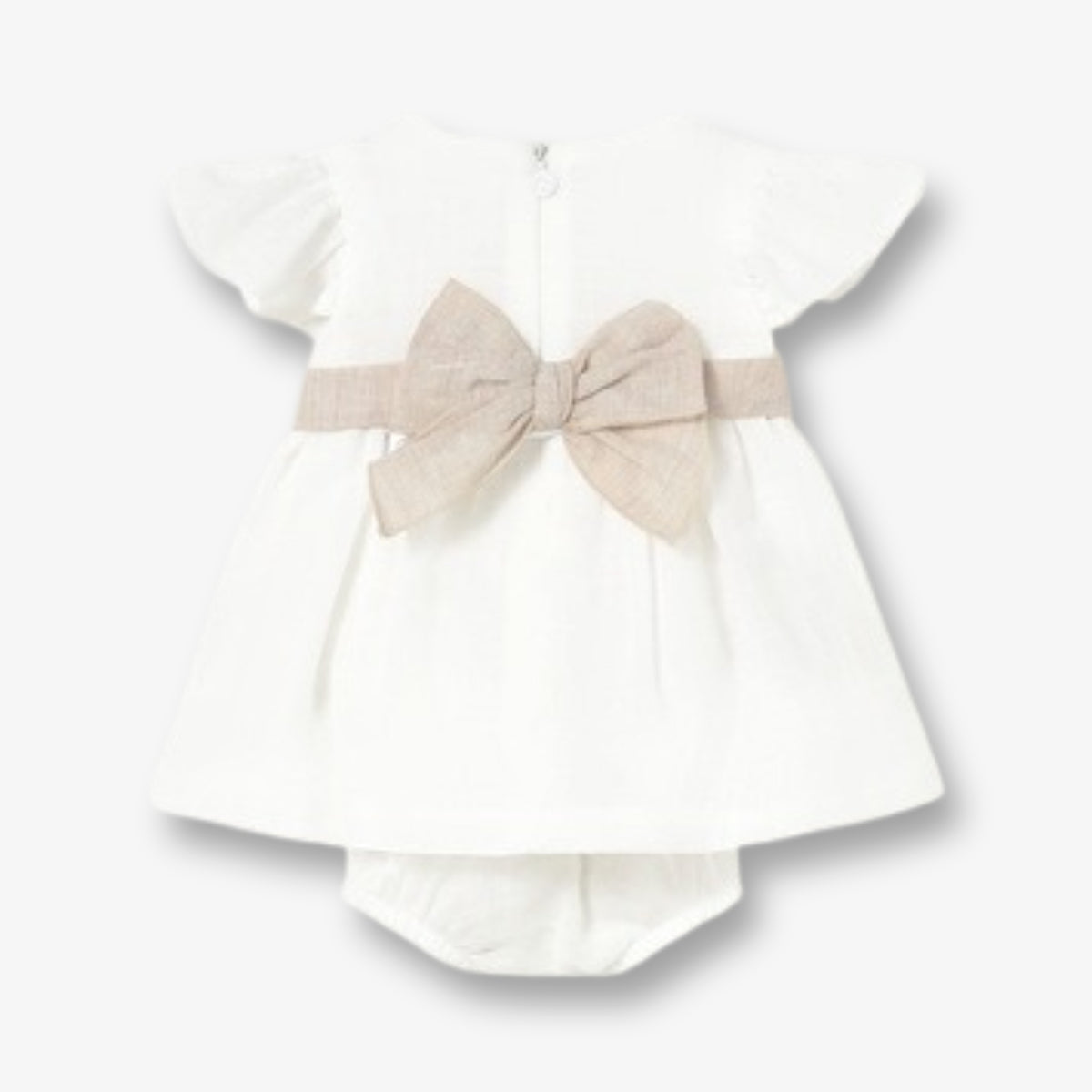 Vestido Español Valentina Beige Lino