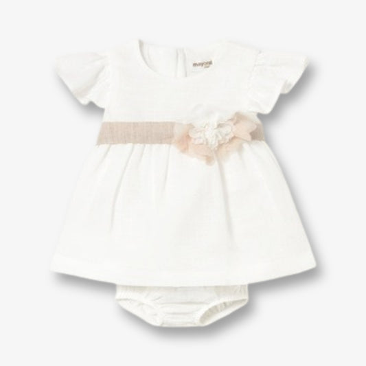 Vestido Español Valentina Beige Lino