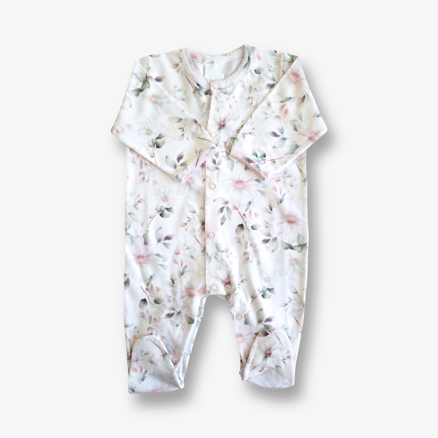 Enterito hipoalergénico algodón pima talla 0 a 3 y 3 a 6 meses