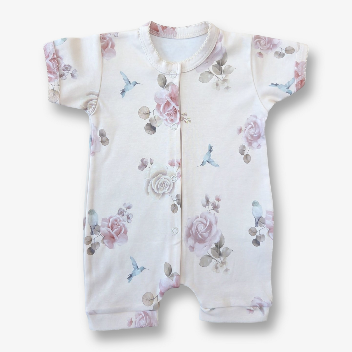 Enterito hipoalergénico algodón pima tipo bermuda 0 a 3 meses