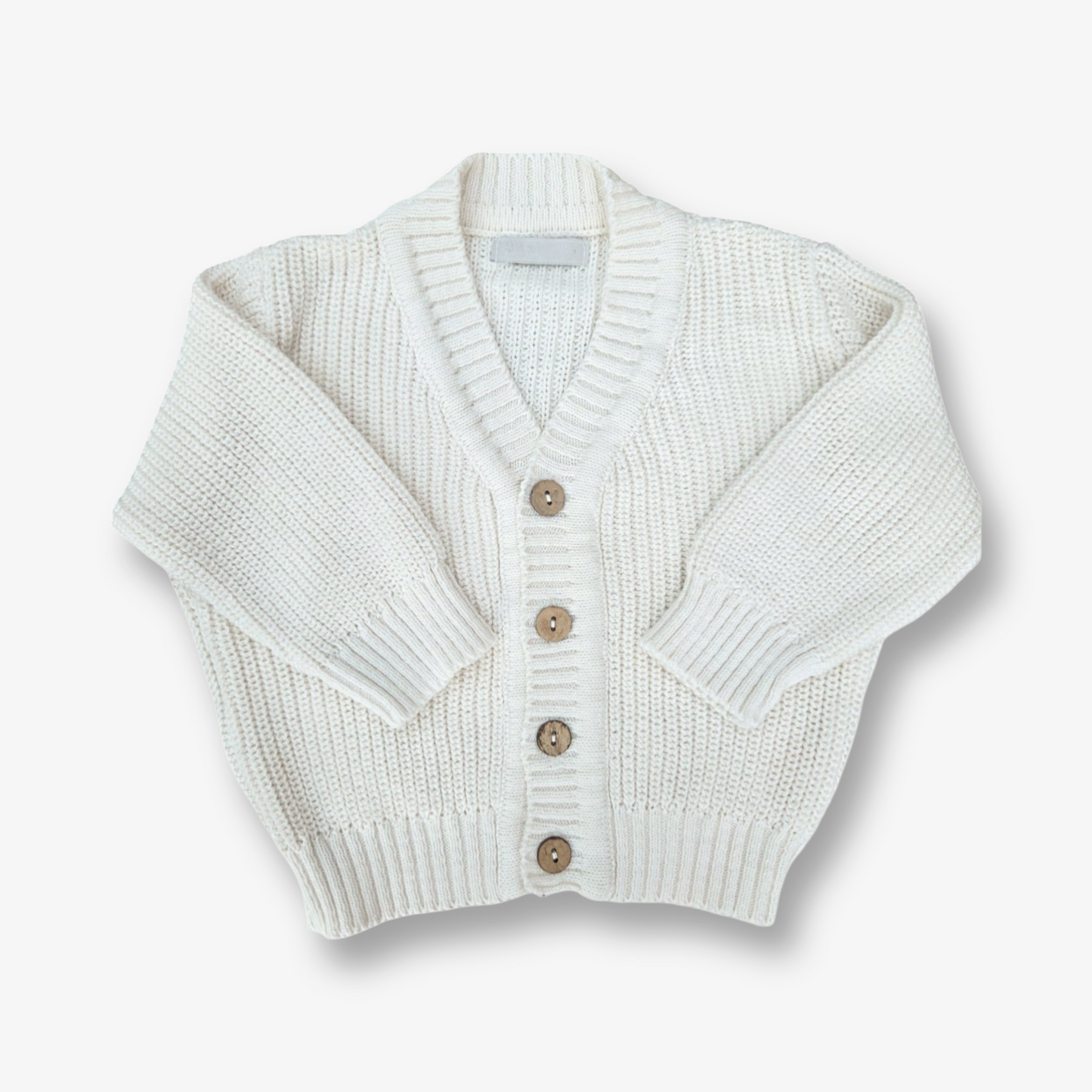 Chaleco en hilo de algodón tono crudo