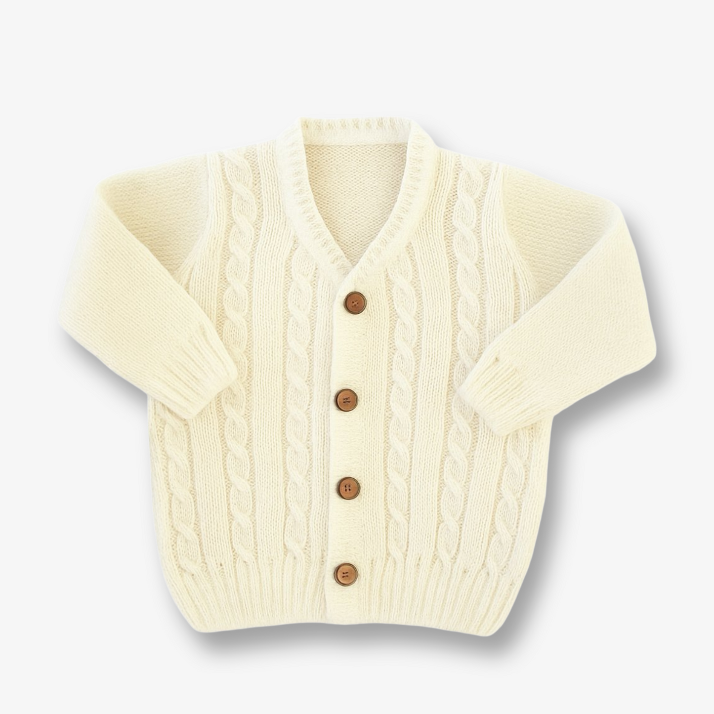 Chaleco Recien Nacido hipoalergénico blanco o crudo