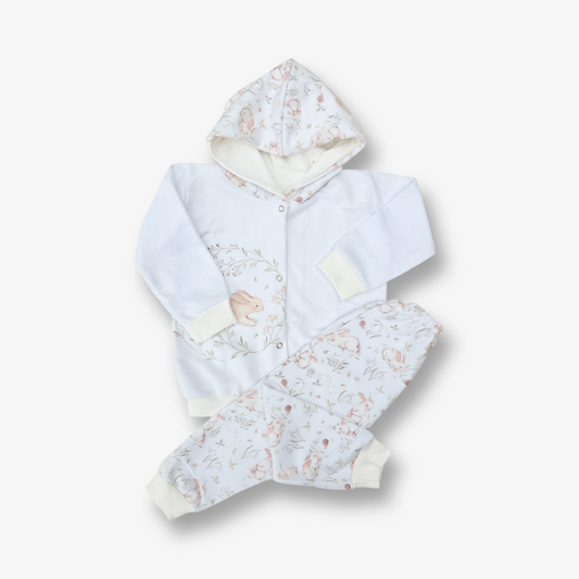 Conjunto buzo estampado 12 a 18 meses