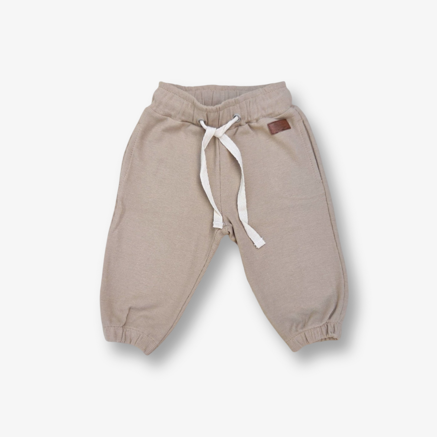 Pantalón algodón micropanal tono Arena