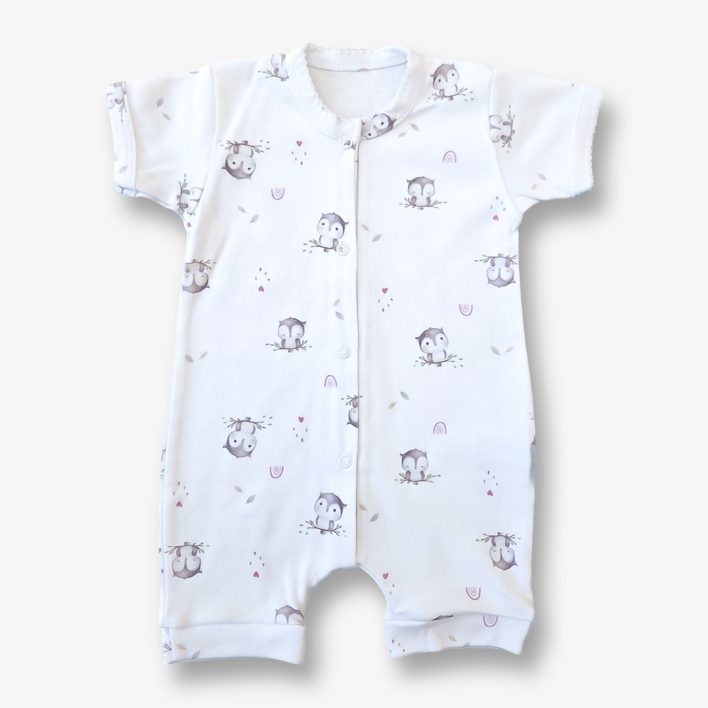 Enterito hipoalergénico algodón pima tipo bermuda 0 a 3 meses