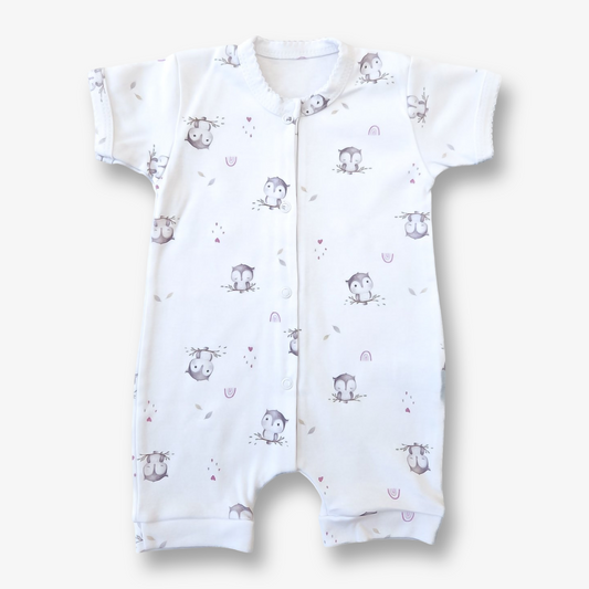 Enterito hipoalergénico algodón pima tipo bermuda 0 a 3 meses