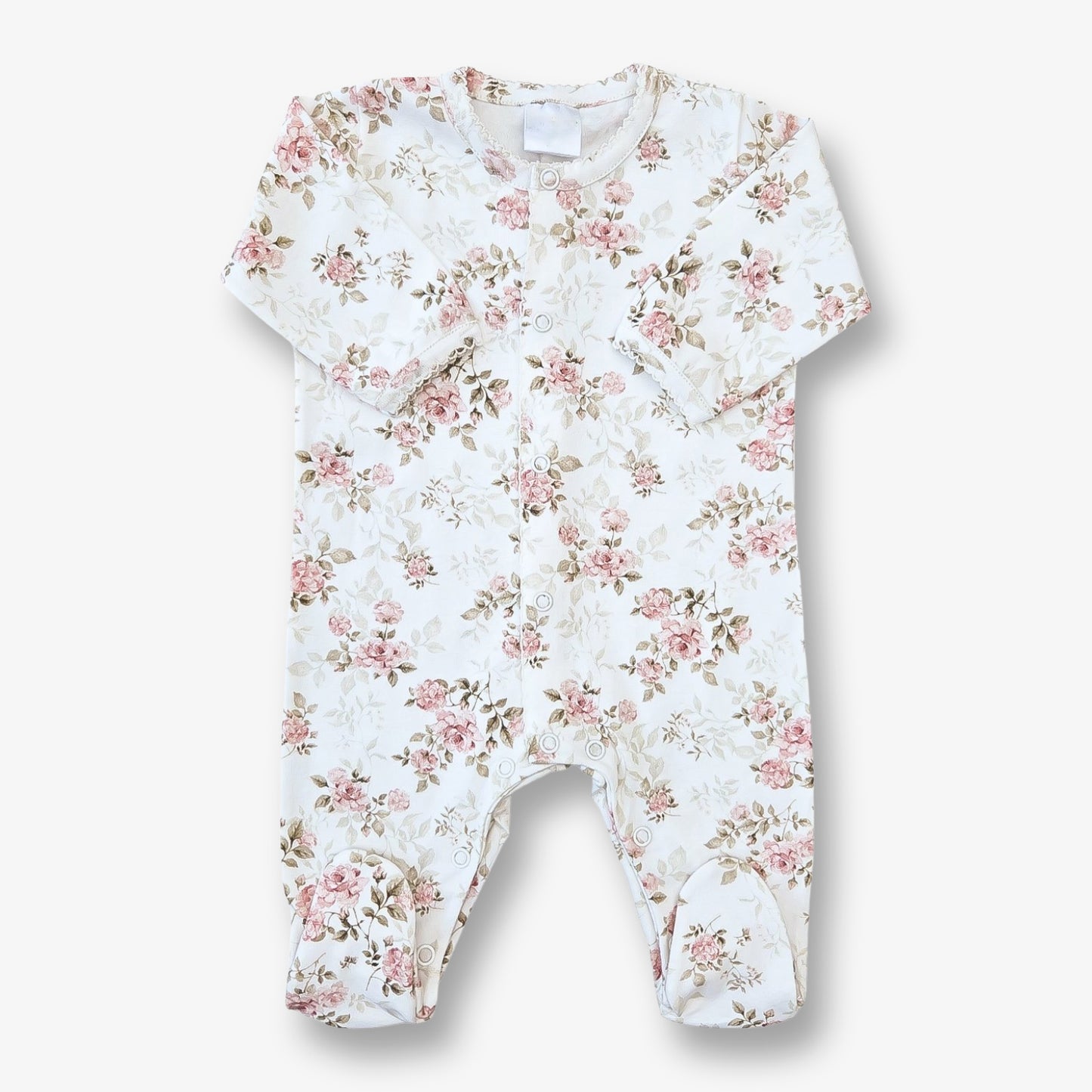 Enterito hipoalergénico en algodón pima talla 0 a 3 meses