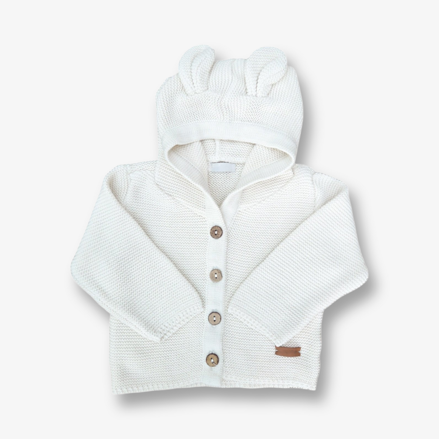 Chaleco en hilo de algodón tono crudo