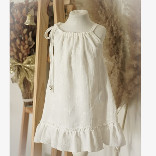 Vestido Paz tono blanco